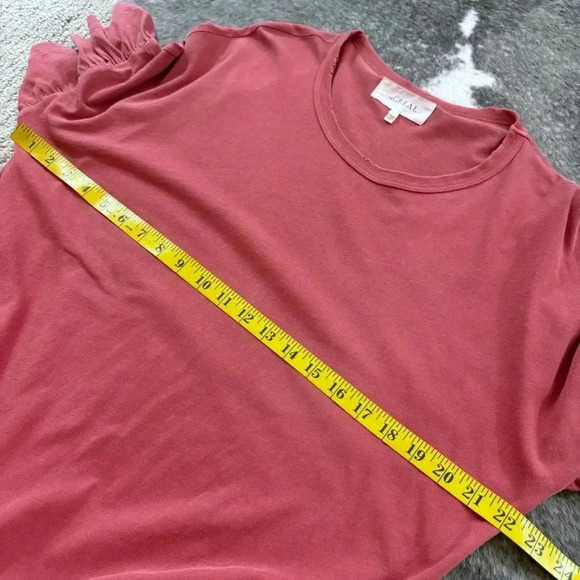 The GREAT. Ruffle Sleeve T-Shirt Dress - Picture 11 of 11